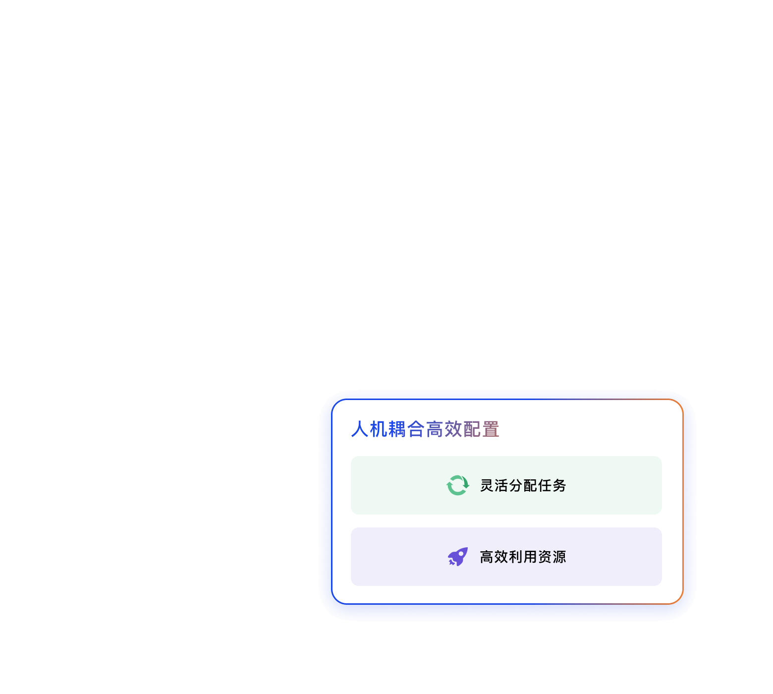 灵活分配任务
